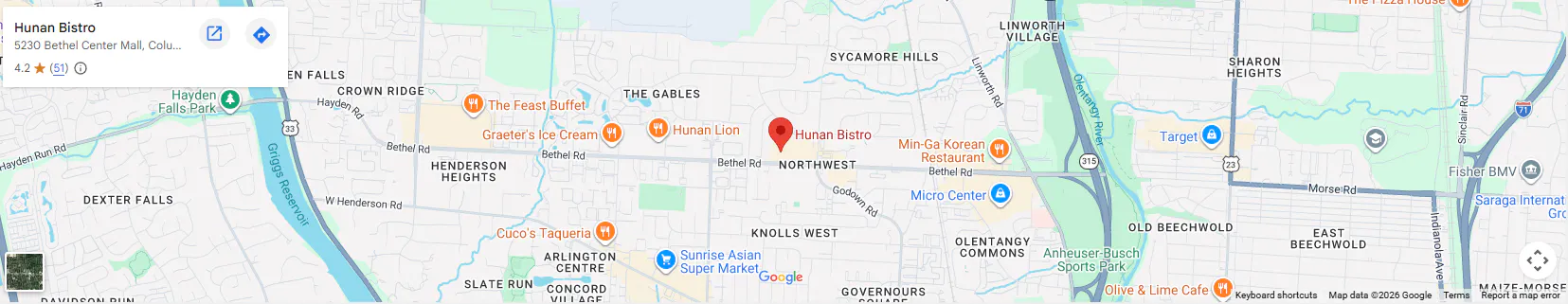 Location 5230 Bethel Center Mall, Columbus, OH 43220